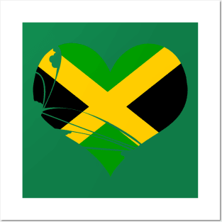 Jamaica heart Posters and Art